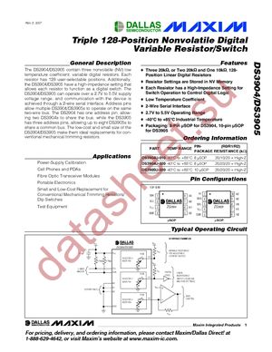 DS3904U-020+ datasheet  